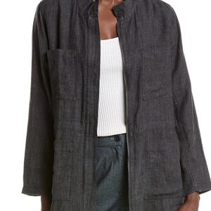 Eileen Fisher Dark Gray Utility Jacket